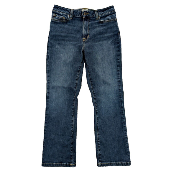 L.L. Bean Jeans 10 Pet Women's Classic Fit Mid-Rise Stretch Cotton Denim Blue - Picture 1 of 10